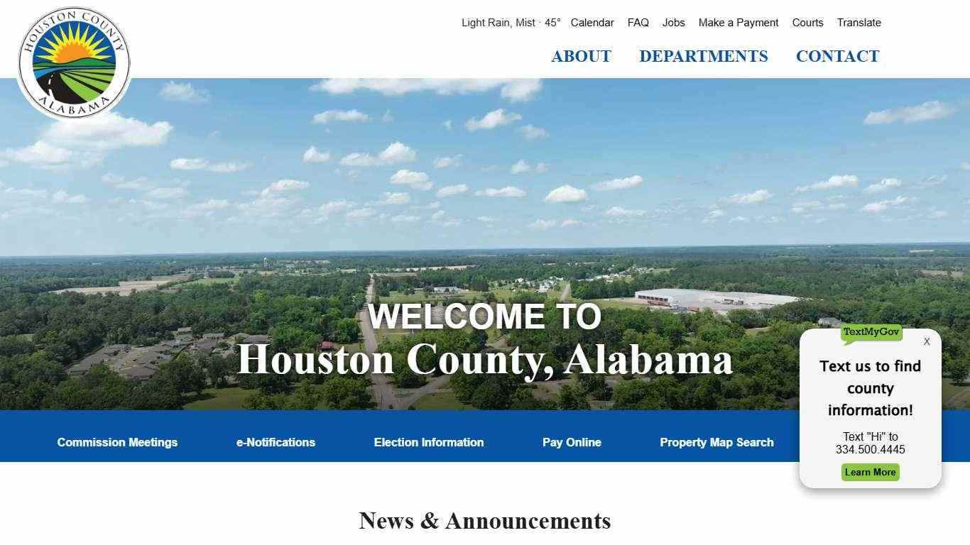 Houston County, Alabama - County Government and Services